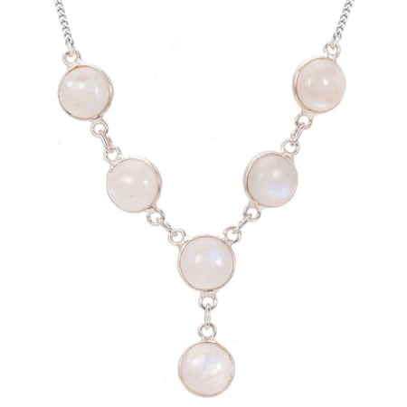 Colier cu piatra lunii din argint Soaptele Lunii