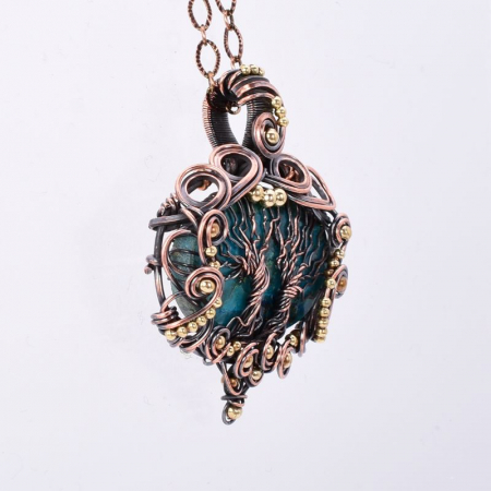 Colier cupru cu crisocola Radacinile Timpului [4]
