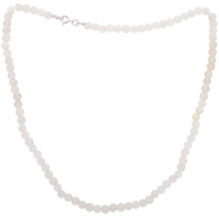 Colier argint margele de prehnit 45 cm [0]