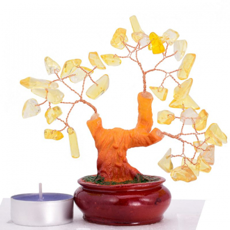 Copac ceramic cu pietre citrin [0]