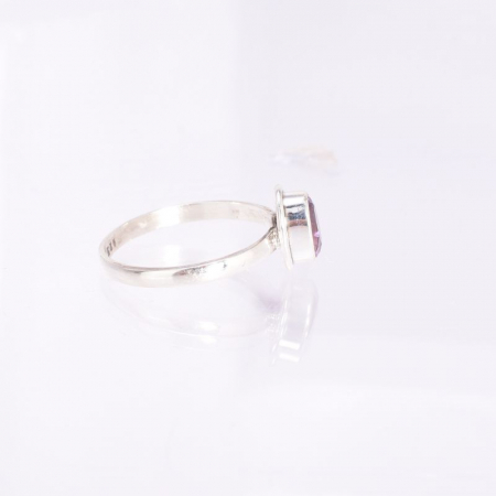 Inel argint 925 ametist natural fatetat oval [2]