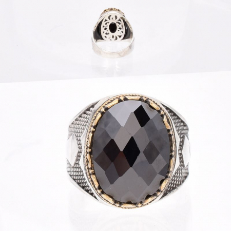 Inel argint barbati cu cubic zirconia Eleganta Otomana [2]