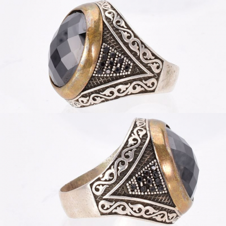 Inel argint barbati cu cubic zirconia Infinitate [1]