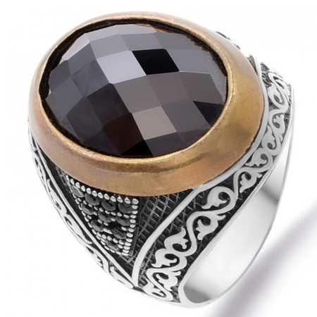 Inel argint barbati cu cubic zirconia Infinitate [0]