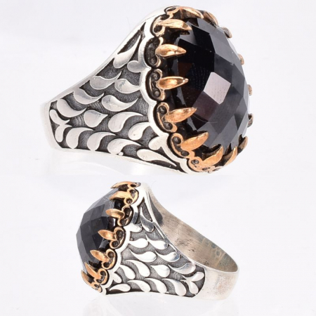 Inel argint barbati cu cubic zirconia Picaturile Destinului [1]