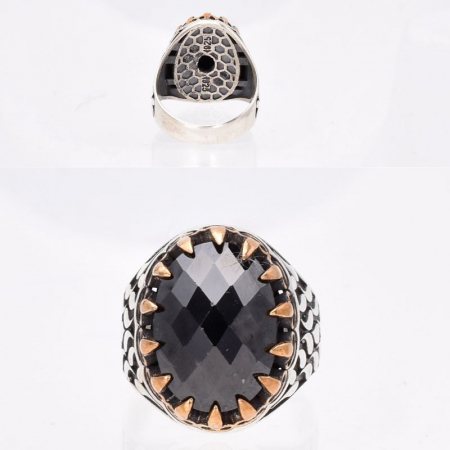 Inel argint barbati cu cubic zirconia Picaturile Destinului [2]