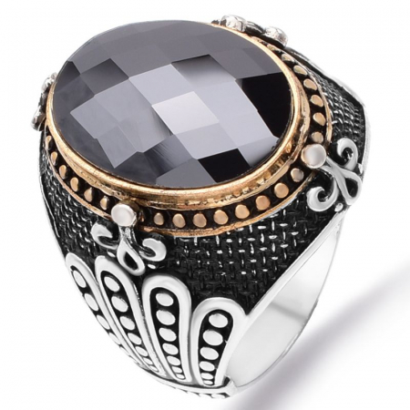 Bijuterii cubic zirconia - Inel argint barbati cu cubic zirconia Spirit Liber