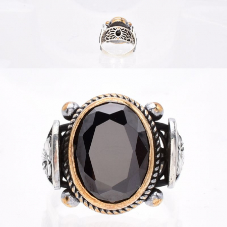 Inel argint barbati cu cubic zirconia Vulturul Imperial [2]