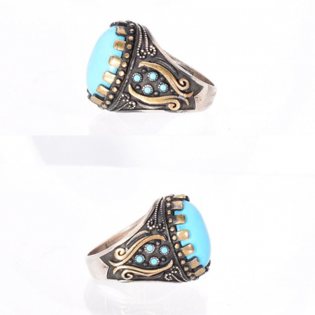 Inel argint barbati cu turcoaz Zori de Marmara [1]