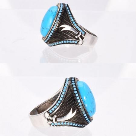 Inel argint barbati cu turcoaz Taisul Iataganului [1]