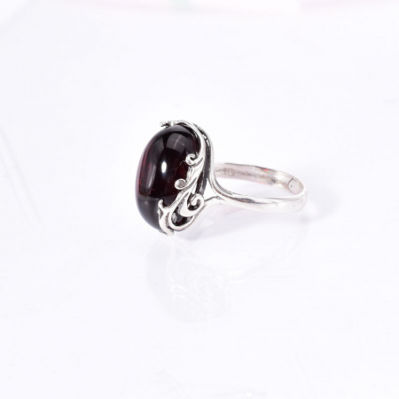 Inel argint Candy cu chihlimbar cherry cabochon [2]