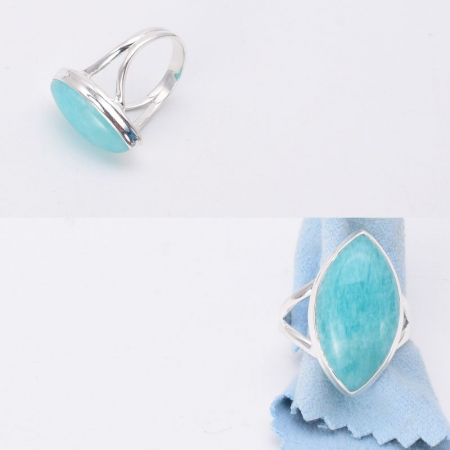 Inel argint cu amazonit marchiz peruan Echilibru Tropical [1]