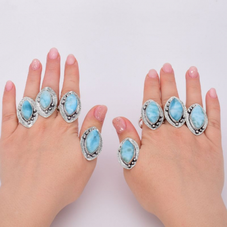 Inel argint cu larimar marchiz Vis Imperial [4]