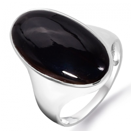 Inel argint cu onix oval Puterea Tacerii [0]