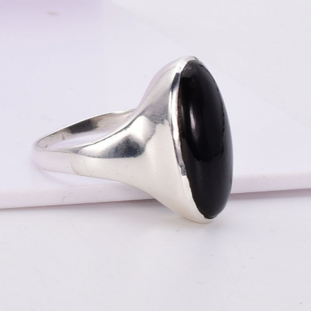 Inel argint cu onix oval Puterea Tacerii [2]