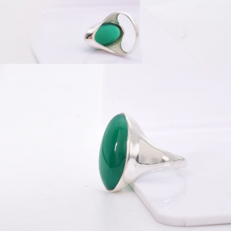 Inel argint cu onix verde Esenta Vietii [2]