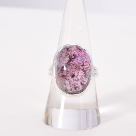 Inel argint cu piatra lodolit roz violet [3]