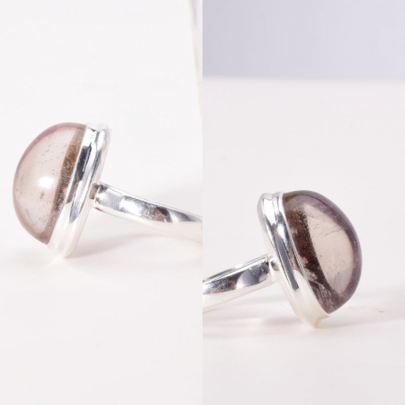 Inel argint cu piatra lodolit roz violet [4]