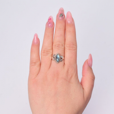 Inel argint cu piatra semipretioasa labradorit marchiz [1]