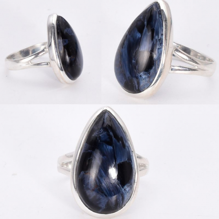 Inel argint cu pietersit, para Stralucire Crepusculara [1]