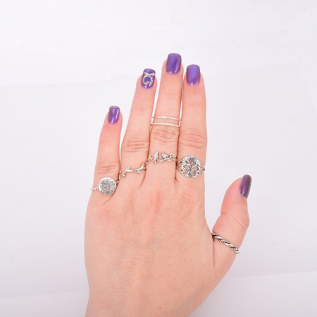 Inel argint doua straturi, funie rasucita [1]