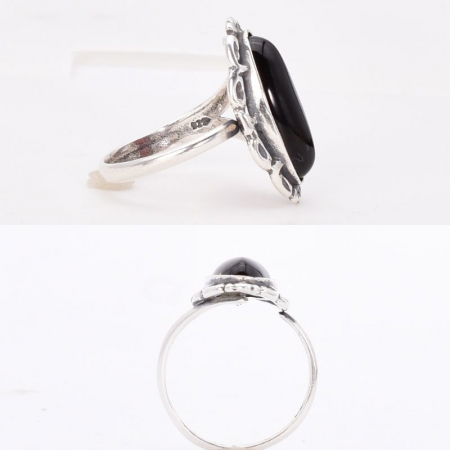 Inel argint reglabil cu chihlimbar cherry marchiz [3]