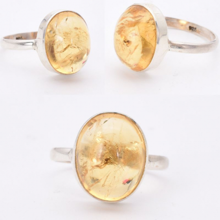 Inel cu citrin cabochon din argint 925 [2]