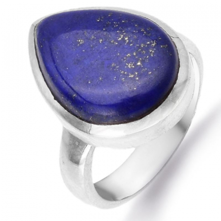 Inel cu piatra lapis lazuli in rame de argint [0]