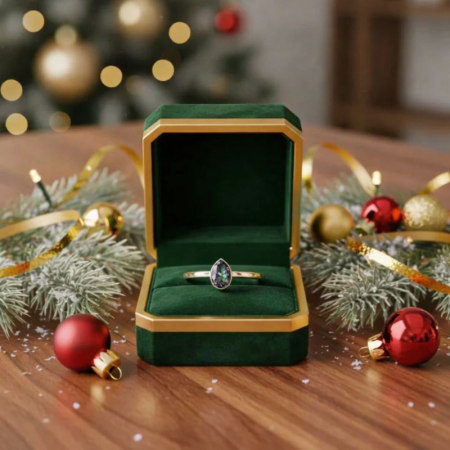 Inel cu topaz mistic para din argint