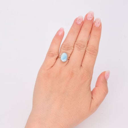 Inel de argint cu larimar [3]