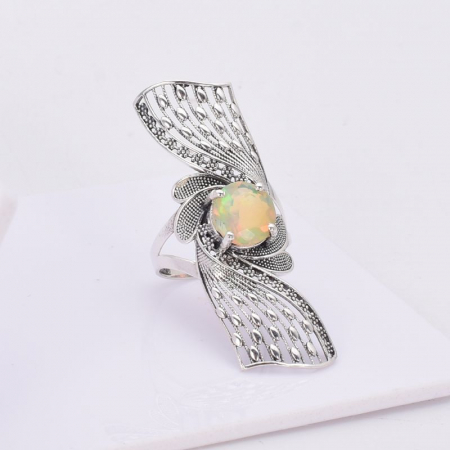 Inel de argint cu opal etiopian Fantezie [2]