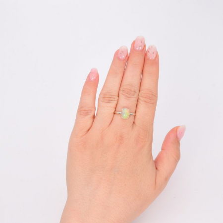 Inel de argint cu opal etiopian, marime 60 [1]