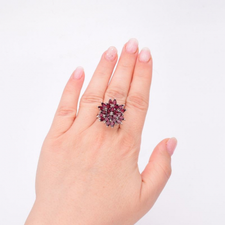 Inel de argint cu rodolit Floare de Vis [1]