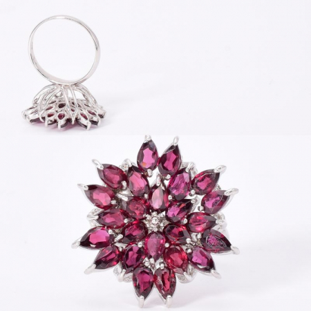 Inel de argint cu rodolit Floare de Vis [2]