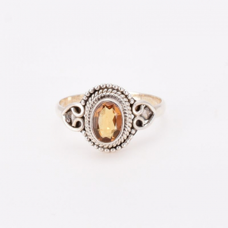 Inel din argint cu citrin oval [3]