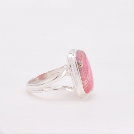 Inel din argint cu piatra RODOCROZIT, dreptunghiular [1]