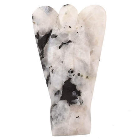 Figurine din pietre semiprețioase - inger-pazitor-piatra-lunii-8cm-x-70g