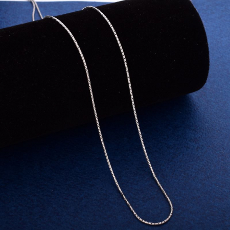 Lant argint placat cu rodiu made in Italy 50-65 cm x 1,3 mm x 3.5 g [1]