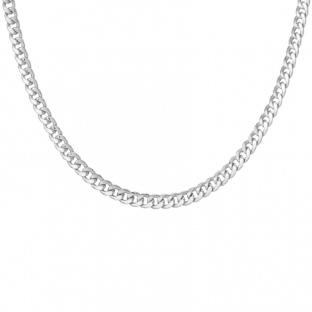 Lantisor argint cu zale plate [0]