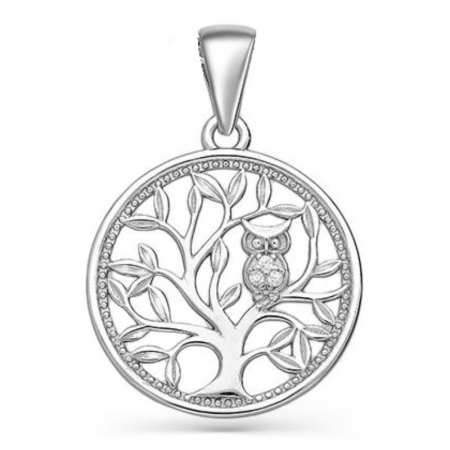 Pandantiv argint copacul vietii cu bufnita [0]
