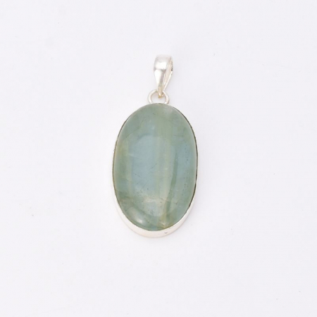 Pandantiv argint cu acvamarin natural oval [3]