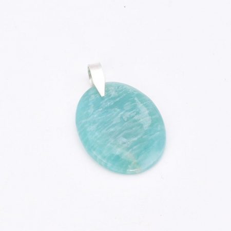 Pandantiv argint cu amazonit oval [2]