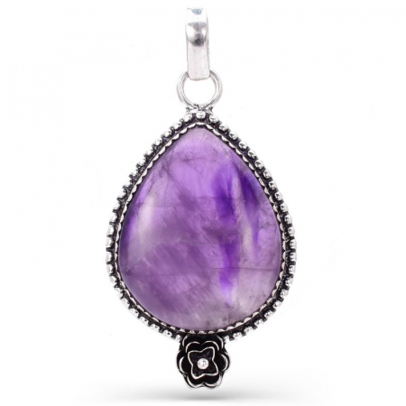 Pandantiv argint statement cu ametist [0]