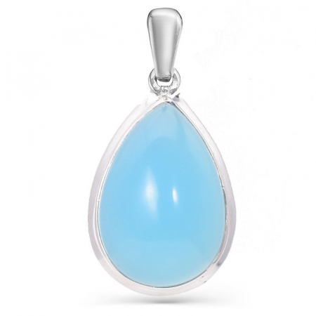 Pandantiv argint cu calcedonia albastra, para [0]