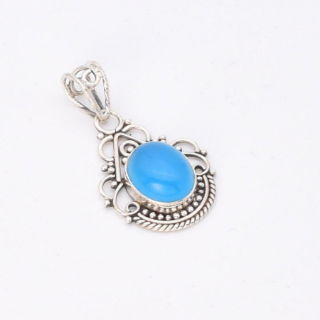 Pandantiv argint cu calcedonia Boho Elegance [2]