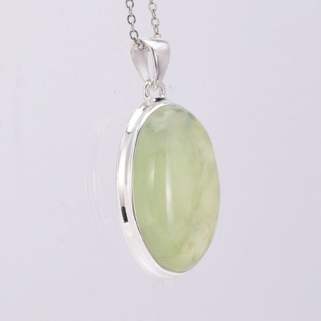 Pandantiv argint cu cristal natural prehnit [1]