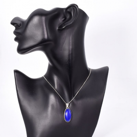 Pandantiv argint cu lapis lazuli Albastru Regal [1]