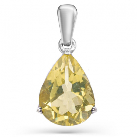 Pandantiv argint cu lemon topaz forma para [0]