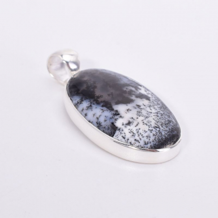 Pandantiv argint cu piatra opal dendritic [3]