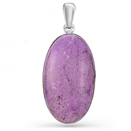 Pandantiv argint cu purpurit oval Taina Violeta